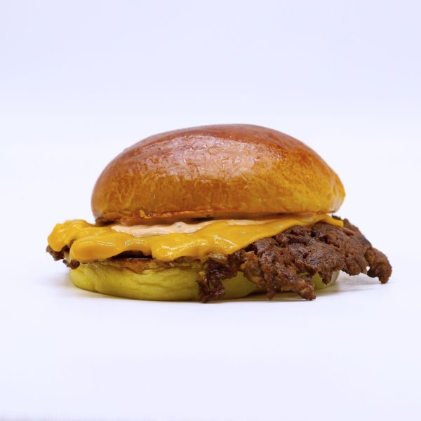 burguer aplastada con queso